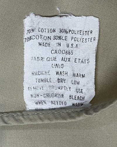 画像3: 90'S EDDIE BAUER 黒タグ ポプリンシャツ ベージュ USA製 (VINTAGE)