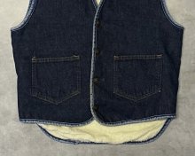 他の写真2: 70'S CARHARTT プリントタグ 裏地ボア デニムベスト インディゴ USA製 (VINTAGE)