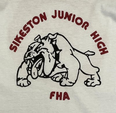 画像3: 90'S SIKESTON JUNIOR HIGH 両面プリント 長袖 Tシャツ ホワイト (VINTAGE)