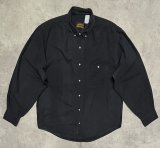 90'S EDDIE BAUER 黒タグ シャモアクロス BDシャツ ダークネイビー (VINTAGE)