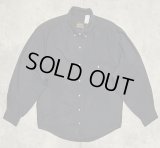 90'S EDDIE BAUER 黒タグ シャモアクロス BDシャツ ダークネイビー (VINTAGE)