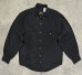画像1: 90'S EDDIE BAUER 黒タグ シャモアクロス BDシャツ ダークネイビー (VINTAGE) (1)