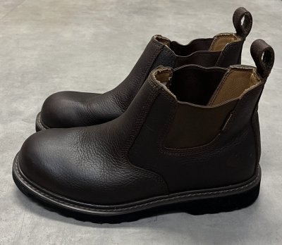 画像2: CARHARTT "WATERPROOF" レザー サイドゴアブーツ ダークブラウン (USED)