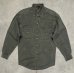 画像1: 90'S EDDIE BAUER "ELKHORN TWILL" 黒タグ ワークシャツ カーキ USA製 (VINTAGE) (1)