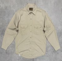 90'S EDDIE BAUER 黒タグ ポプリンシャツ ベージュ USA製 (VINTAGE)