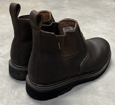 画像3: CARHARTT "WATERPROOF" レザー サイドゴアブーツ ダークブラウン (USED)