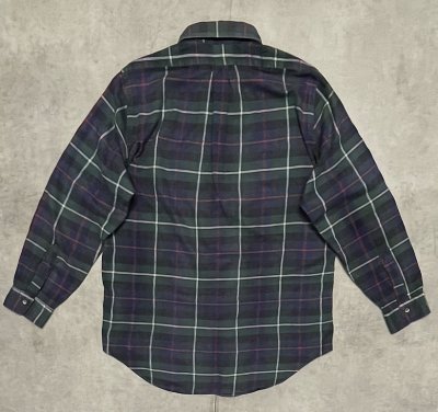 画像3: 90'S BROOKS BROTHERS "BROOKS FLANNEL" フランネル BDシャツ チェック柄 USA製 (VINTAGE)