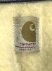 画像2: 70'S CARHARTT プリントタグ 裏地ボア デニムベスト インディゴ USA製 (VINTAGE) (2)