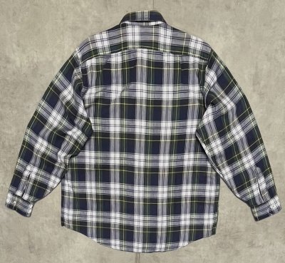 画像3: 90'S LL Bean フランネル レギュラーカラーシャツ チェック柄 USA製 (VINTAGE)