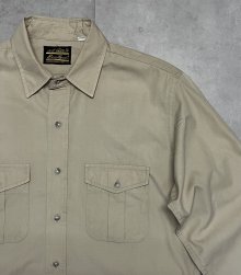 他の写真2: 90'S EDDIE BAUER 黒タグ ポプリンシャツ ベージュ USA製 (VINTAGE)