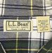 画像2: 90'S LL Bean フランネル レギュラーカラーシャツ チェック柄 USA製 (VINTAGE) (2)