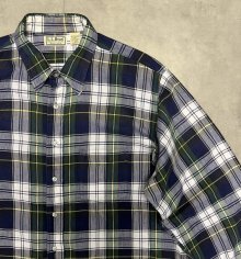 他の写真2: 90'S LL Bean フランネル レギュラーカラーシャツ チェック柄 USA製 (VINTAGE)