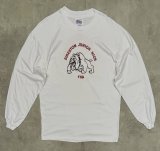 90'S SIKESTON JUNIOR HIGH 両面プリント 長袖 Tシャツ ホワイト (VINTAGE)