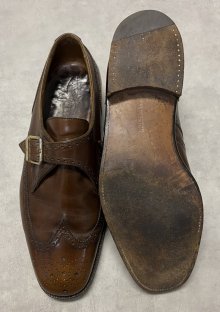 他の写真3: 80'S J.M.WESTON 1733 旧ロゴ レザー シングルモンクストラップシューズ ブラウン フランス製 (VINTAGE)