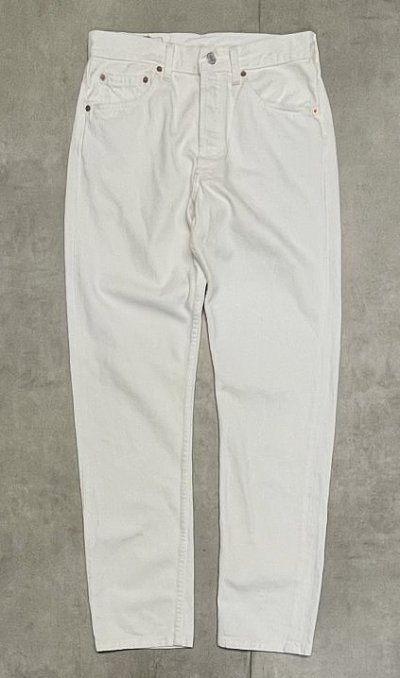 画像1: 90'S LEVIS 501 デニム ホワイト UK(イギリス)製 (VINTAGE)