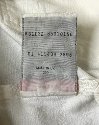 画像2: 90'S LEVIS 501 デニム ホワイト UK(イギリス)製 (VINTAGE)