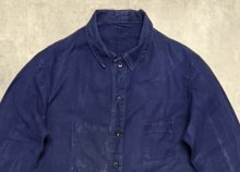 他の写真1: 60'S LE PIGEON VOYAGEUR フレンチワーク ワークジャケット カバーオール ブルー フランス製 (VINTAGE)