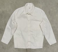 70'S ユーロワーク HBT ワークジャケット カバーオール ホワイト (DEADSTOCK)