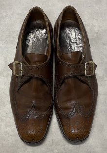 他の写真1: 80'S J.M.WESTON 1733 旧ロゴ レザー シングルモンクストラップシューズ ブラウン フランス製 (VINTAGE)