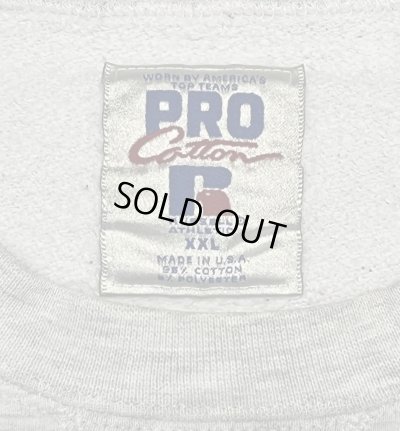 画像2: 90'S RUSSELL ATHLETIC "PRO COTTON" ヘビーウエイト 前Vガゼット付き スウェットシャツ ヘザーグレー USA製 (VINTAGE)