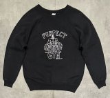 80'S TULTEX ラグランスリーブ スウェットシャツ ブラック USA製 (VINTAGE)