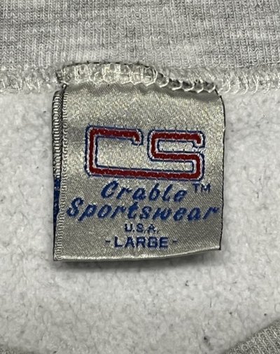 画像2: 90'S CRABLE SPORTSWEAR ヘビーウエイト スウェットシャツ ヘザーグレー USA製 (VINTAGE)