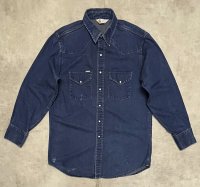 80'S CARHARTT 三角タグ デニム ウエスタンシャツ インディゴ (VINTAGE)