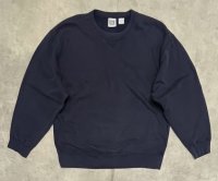 90'S GAP 旧タグ ヘビーウエイト 前Vガゼット付き スウェットシャツ ネイビー (VINTAGE)