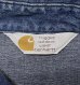画像2: 80'S CARHARTT 三角タグ デニム ウエスタンシャツ インディゴ (VINTAGE) (2)