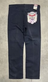 70'S BIG YANK "BULL DENIM" カツラギパンツ ネイビー 42TALONジップ USA製 (DEADSTOCK)