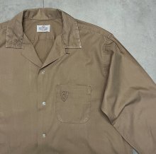 他の写真2: 60'S VAN HEUSEN コットン100% オープンカラーシャツ ライトブラウン (VINTAGE)