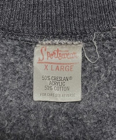 画像2: 70'S SPORTSWEAR ラグランスリーブ スウェットシャツ チャコール (VINTAGE)