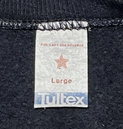画像2: 80'S TULTEX ラグランスリーブ スウェットシャツ ブラック USA製 (VINTAGE)