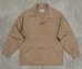 画像1: 60'S VAN HEUSEN コットン100% オープンカラーシャツ ライトブラウン (VINTAGE) (1)