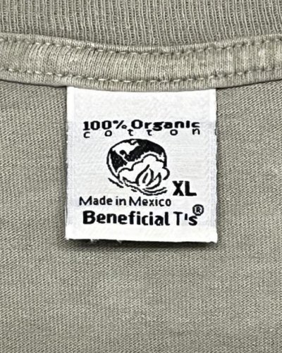 画像2: 90'S PATAGONIA "BENEFICIAL T'S" ロゴ刺繍 長袖 Tシャツ ベージュ メキシコ製 (VINTAGE)