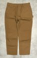 画像1: CARHARTT ダブルニー ダック ペインターパンツ ブラウン USA製 (DEADSTOCK) (1)