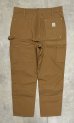 画像3: CARHARTT ダブルニー ダック ペインターパンツ ブラウン USA製 (DEADSTOCK) (3)