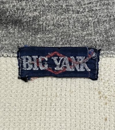 画像3: 80'S BIG YANK 裏地サーマル フルジップ ダブルフェイス スウェットパーカー ヘザーグレー YKKアルミジップ ルーマニア製 (VINTAGE)