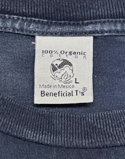 画像4: 90'S PATAGONIA "BENEFICIAL T'S" バックプリント 長袖 Tシャツ ネイビー メキシコ製 (VINTAGE)