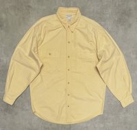 80'S BANANA REPUBLIC 旧タグ シャモアクロス ワークシャツ ライトイエロー (VINTAGE)