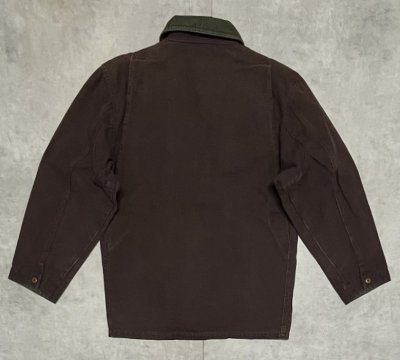 画像4: 90'S LL Bean 襟コーデュロイ ダック カバーオール ダークブラウン (VINTAGE)