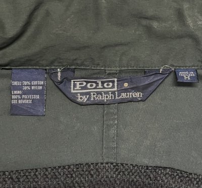 画像2: 90'S RALPH LAUREN POLO SPORT 三角タグ フィールドジャケット ダークグリーン (VINTAGE)