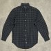 画像1: 90'S RALPH LAUREN ロゴ無し タブカラー ポプリンシャツ チェック柄 (VINTAGE) (1)