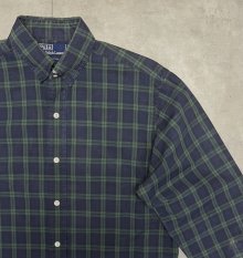 他の写真2: 90'S RALPH LAUREN ロゴ無し タブカラー ポプリンシャツ チェック柄 (VINTAGE)