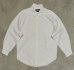 画像1: 90'S RALPH LAUREN "BLAKE" ロゴ同色 オックスフォード BDシャツ オールホワイト (VINTAGE) (1)