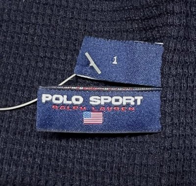 画像3: 90'S RALPH LAUREN POLO SPORT ミリタリー ワッチキャップ ダークネイビー (DEADSTOCK) 
