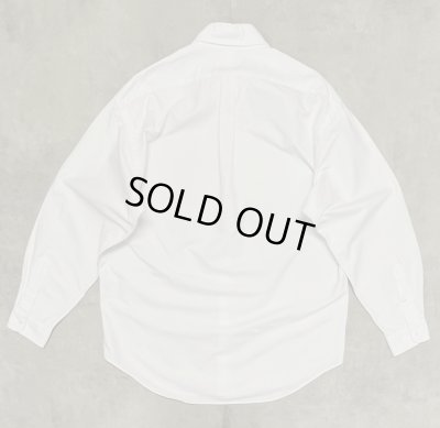 画像4: 90'S RALPH LAUREN "BLAKE" ロゴ同色 オックスフォード BDシャツ オールホワイト (VINTAGE)