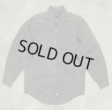 90'S RALPH LAUREN ツイル BDシャツ チャコール USA製 (VINTAGE)