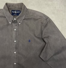 他の写真2: 90'S RALPH LAUREN ツイル BDシャツ チャコール USA製 (VINTAGE)