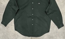 他の写真3: 90'S RALPH LAUREN POLO SPORT "LOWELL SPORT" ツイル レギュラーカラーシャツ ダークグリーン (VINTAGE)